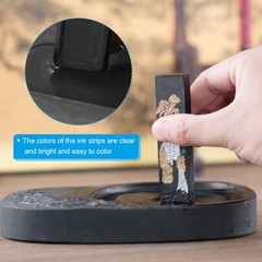 6.6×1.7×0.6cm Chinese Calligraphy Ink Stick 3 Pcs Rectangle Oil Smoke Ink Stick