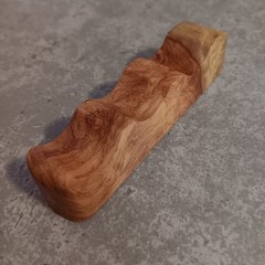 Paintbrush/Dip Pen Rest Handmade For 3 Brushes/Pens. Luxurious Padauk Burl Poly
