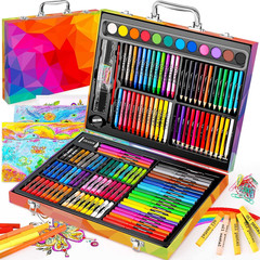 Arts and Crafts Supplies, 183-Pack Drawing Painting Set for Kids Girls Boys Teen