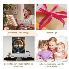 Tree Of Life DIY Paint By Numbers Kit For Adults Home Wall Art Decoration
