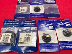 New Badger Air-Brush Co. AirBrush Hose + Caps + Tip & Adaptor Parts Lot NOS