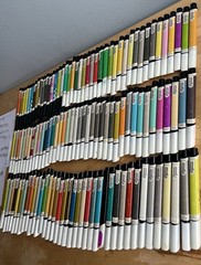 SALE!!! Letraset Pantone Markers. Vintage Antique Set Of 118. Tested