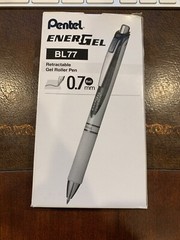 Pentel EnerGel Pearl Deluxe Retractable (1 Dozen)Gel Pens Metal Tip BL77 0.7mm