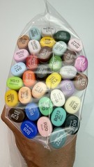 Copic Classic Markers Lot Of 35 Dual-Tip Alcohol Ink Pens Artist Sketch
