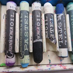 Vintage Grumbacher Oil Pastels Set of 12 Artists’ Size 22-12 Made in Japan