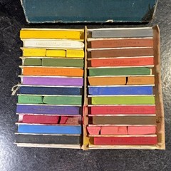 Vintage Conte Carres Decor 24 Pastels Colors VHTF Complete
