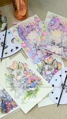 Schmincke Horadam Yuko Suzuki Select Dot Palette Set w/ Brush Limited Japan New