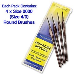 Micro Paint Brush Detail Set – Ultra Fine Tip Thin Paintbrush Assorted Styles