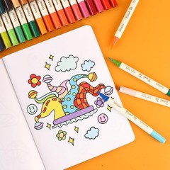 72 Colors Acrylic Paint Markers, Soft Brush Tip Acrylic Markers Set, Water Ba…