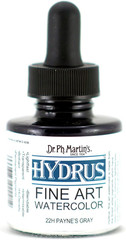 Hydrus Fine Art Watercolor (22H) Watercolor Bottle, 1.0 Oz, Payne’S Gray, 1 Bott
