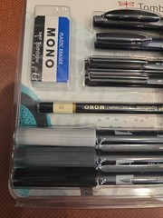 TOMBOW ILLUSTRATION SET – PEN AND INK – 9 PIECES–NEW–