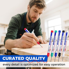 10 PCS Long Head Deep Hole Marker 1 Count (Pack of 10) Multicolor