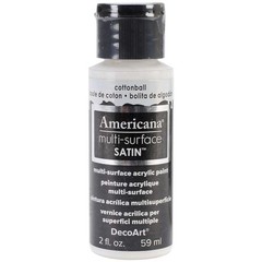 Americana Multi-Surface Satin Acrylic Paint 2oz Cotton Ball