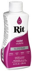 Rit All-Purpose Liquid Dye for Cotton, Linen, Rayon, Silk, 8 Fl Oz, Violet