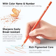 180 Coloring Pencils for Adults, Soft Core Coloring Pencils Set with 4 Sharpe…