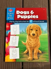 Lot of 2 Books Learn to Draw Dogs Puppies Cats Kitten Step by Step Instructions