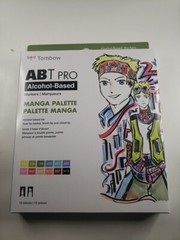 Tombow ABT PRO Alcohol-Based Art Markers, 12 Pack Manga Palette