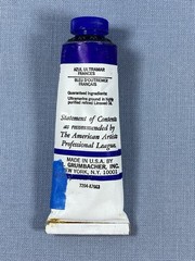 Vtg Grumbacher Pre-Tested Artist’s Oil Paint French Ultramarine Blue 1.25 fl oz