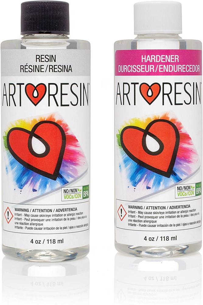 ArtResin – Epoxy Resin – Clear – Non-Toxic – 8 oz 4 oz resin + 4 oz hardener