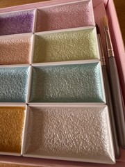 Kissho Gansai Tambi Japanese Watercolor Paint Set 8 Colors Pearl Color