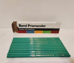 Vintage Berol PRISMACOLOR 910 True Green & Colors, VERITHIN 741 Indigo Blue Lot