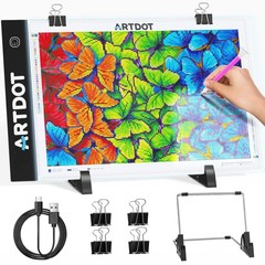 A4 LED Light Pad for Diamond Painting Kits for Adults, USB Powered Adjustable…