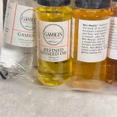Gamblin Oil Painting Mediums Set 6-Piece by Gamblin Artists Colors 2 fl oz/59 ml