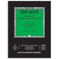 Arches Watercolor Paper Pad Natural White 23x31cm 1795092