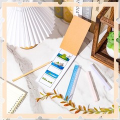 4 Pcs Mini Blank Comic Book Kraft Grid 7.3 x 3.1” Draw Your Own Comic Book W…