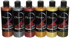Chroma Molten Metals Acrylic Paint Set, 8.4 Fl Oz (Pack of 6), Assorted Color
