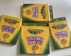 4 Boxes Crayola Colored Pencils Vintage Mix Some Used 149 Total Lot Artist 2lbs.