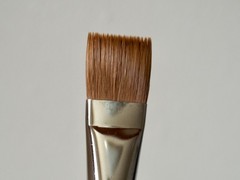 Two Rhenish Utrecht Kolinsky Red Sable Paint Brushes Bright Size 20 Round Size 2