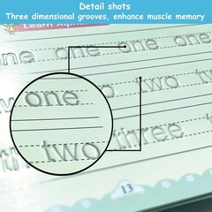 Magic Grooved Handwriting Practice Book for Kids 3-5 Years | Tiny Thinkers Reusa