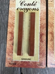 Conte A Paris Conte Crayons Sanguine White Black Drawing Art Craft