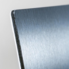 Legion Artist Panel, 1/8″ Composite Brushed Aluminum with Aqua Coldpress White,