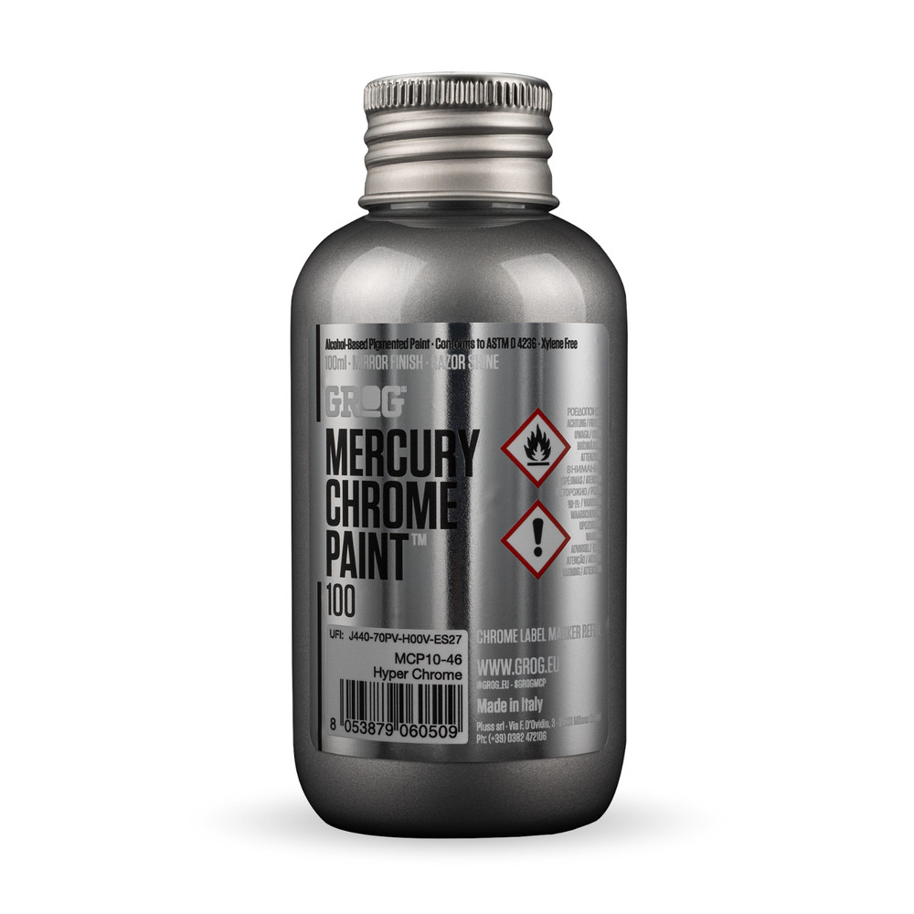 Mercury Chrome Paint – Grog – 100ml Refill – Alcohol Based – Mirror-like Finish