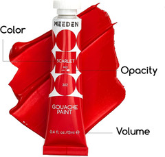 Gouache Paint Tube Set – 48 X 12Ml (0.4 Oz) Colors Art Paint Supplies for Artist