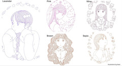 Multiliner Set, 10-Pen Complete Color Set – 0.1Mm, Water-Based Pigment