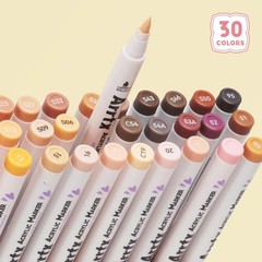 Arrtx 30 Colors Skin 1 Count (Pack of 1), beige, tan, olive, brown, black
