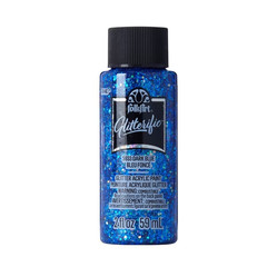 FolkArt Glitterific Acrylic Craft Paint, Glitter Finish, Dark Blue, 2 fl oz