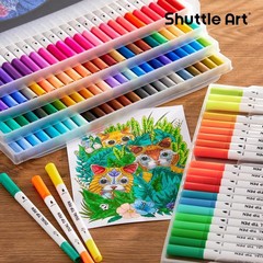 Fineliner & Brush Dual Tip Marker Set – 120 Colors