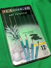 Sealed Prismacolor Turquoise Art Pencils Tin Set of 12, Great for Sketching