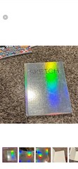 Silver Holographic Sketch Book Blank Pages Multicolor Cover