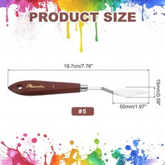 Pack of 1 Palette Knife No.5, 7.8″ Long Palette Knives