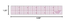 Westcott W-10 6-Inch 8ths Graph Ruler, Transparent, 1 x 6 in color may vary