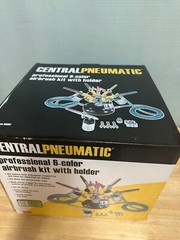 Central Pneumatic Professional 6 Color Airbrush Kit NOS Open Box With Holder 24