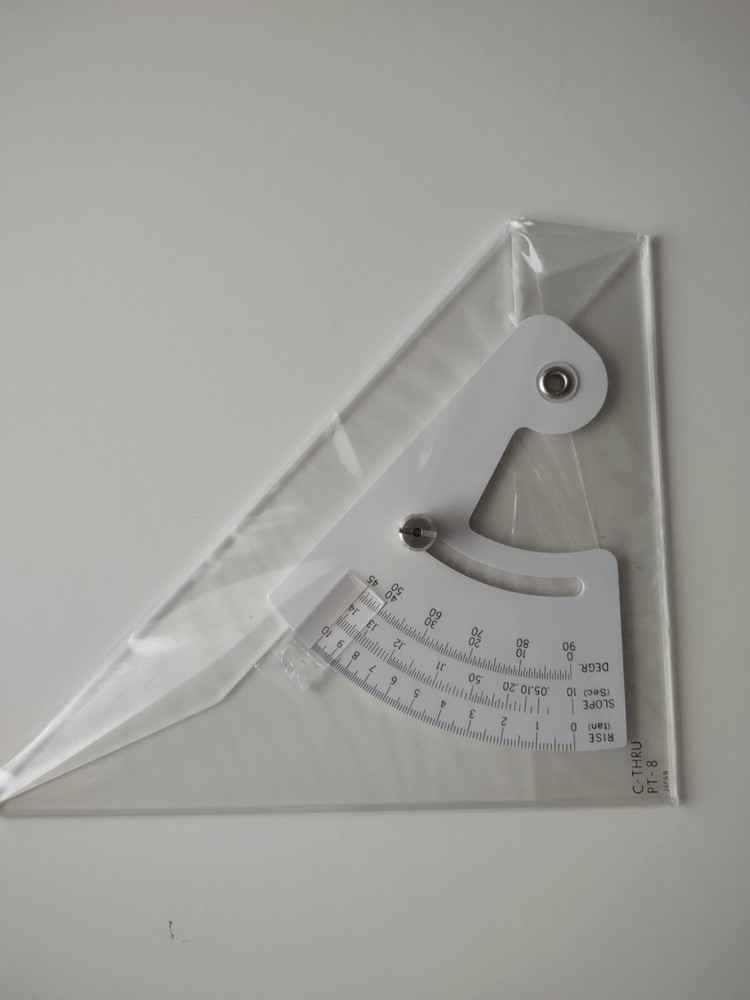C-THRU Professional Adjustable Triangle 8″ MADE IN JAPAN