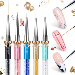 Beetles Gel Polish Nail Art Liner Brushes 5Pcs Painting Art Design Pen Set Diamo