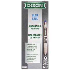 Dixon Ticonderoga Permanent Paint Markers 12 Count Blue Waterproof Oil Based