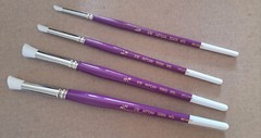 Set of 4 pcs Synthetic hair Deer foot shape artist brushes